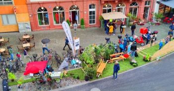 Kreativität erblüht: PARK(ing) Day Mainz 2023 (Foto: Foto: ParkingDay Mainz - Nathalie Zimmermann)